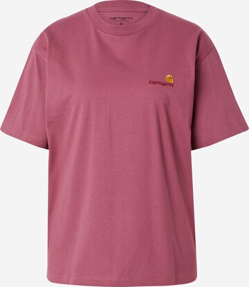 Carhartt WIP Shirt 'American Script' in Pink: front