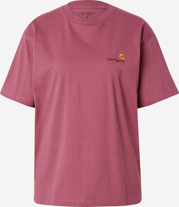 T-shirt 'American Script' Carhartt WIP en rose : devant