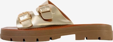 Joia Sandale in Beige: Vorderseite