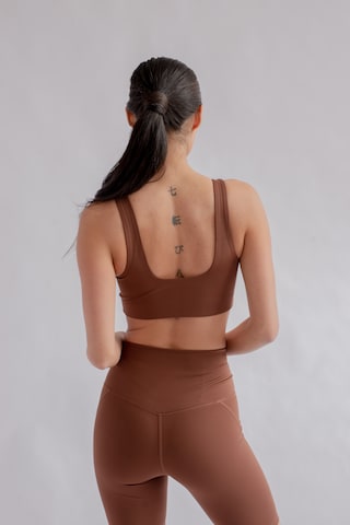 Bustier Soutien-gorge de sport 'Tommy' Girlfriend Collective en marron