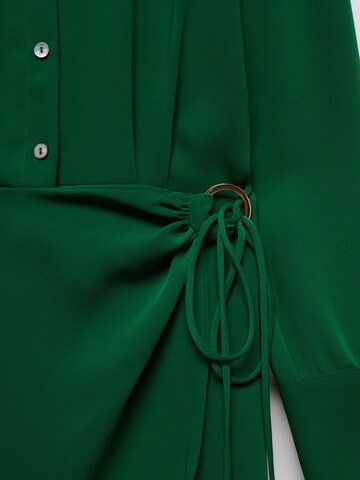 MANGO Dolga srajca 'Bela' | zelena barva