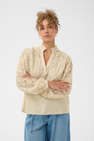 Cream Blouse 'Liselin' in Beige: voorkant