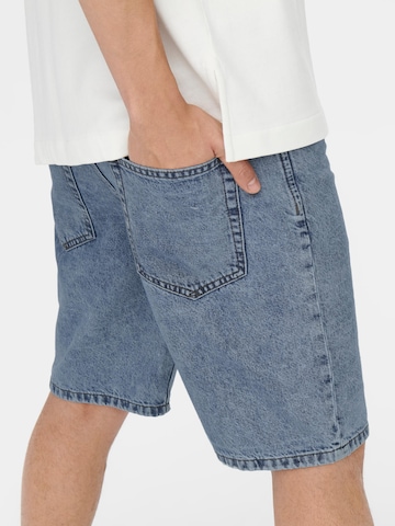 Only & Sons Regular Shorts 'Avi' in Blau