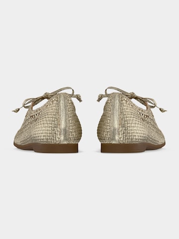 GABOR Strap ballerina in Gold
