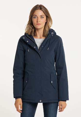 usha BLUE LABEL Winterjas in Blauw: voorkant