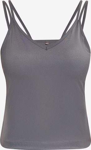 IZIA Top in Grey: front