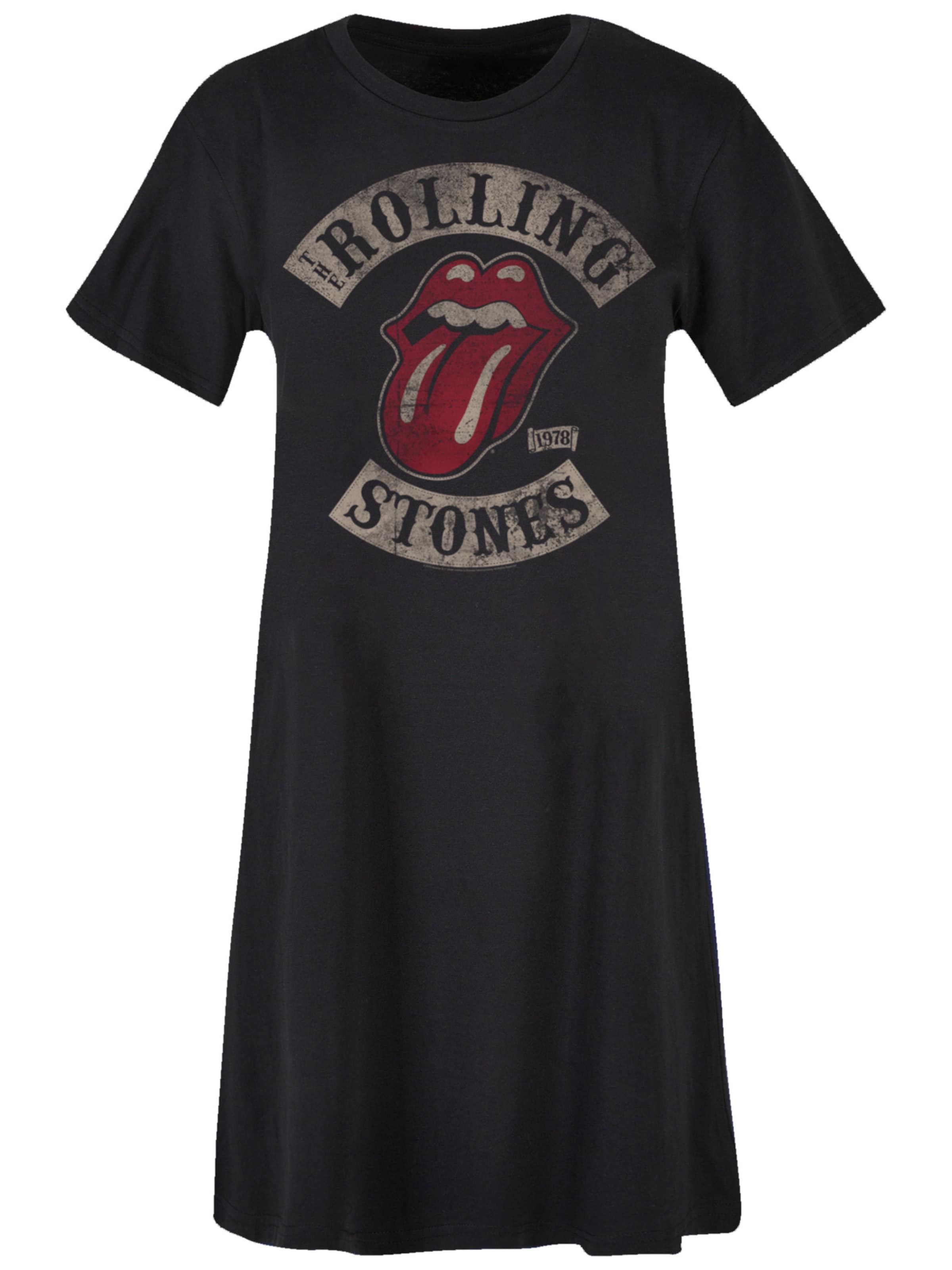 F4NT4STIC Dress 'The Rolling Stones Tour '78' in Black: front