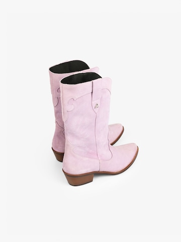 Scalpers Cowboy Boots 'Isa' in Pink