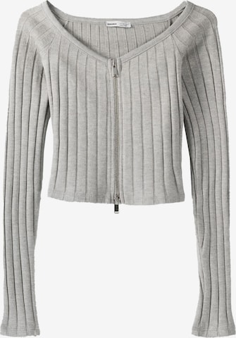 Cardigan Bershka en gris : devant