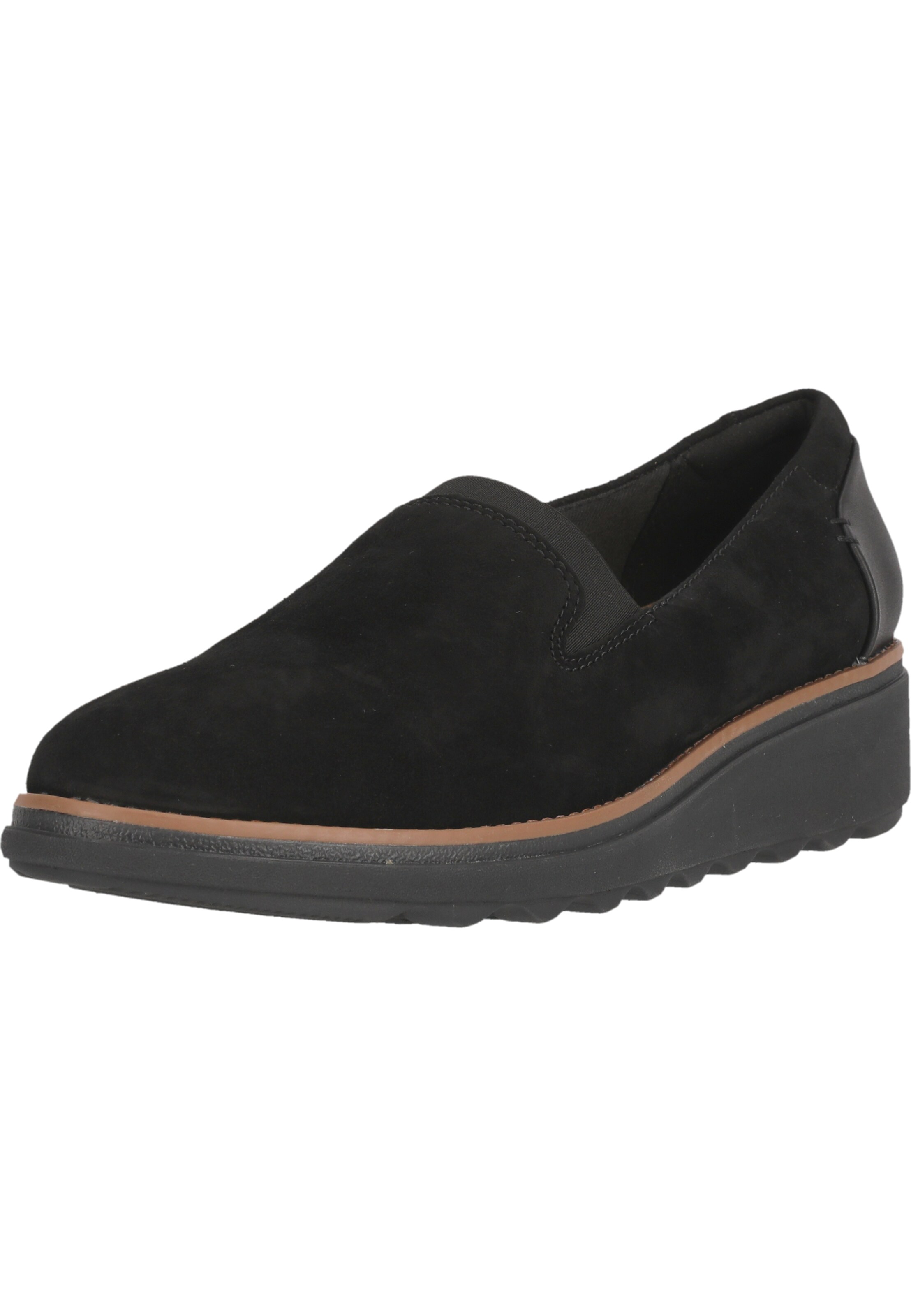 CLARKS Ballerina 'Sharon Dolly' in Zwart: voorkant