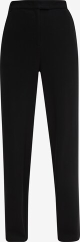 COMMA Wide leg Broek in Zwart: voorkant