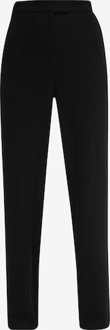 Wide Leg Pantalon COMMA en noir : devant