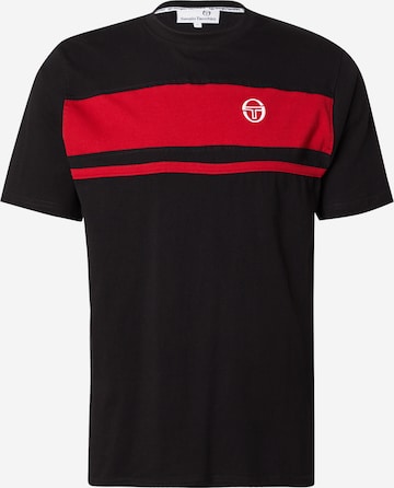 T-Shirt Sergio Tacchini en noir : devant