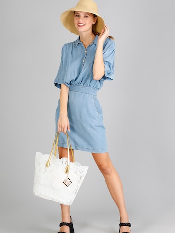 Borsa a sacco di CAFè NOIR in bianco: frontale