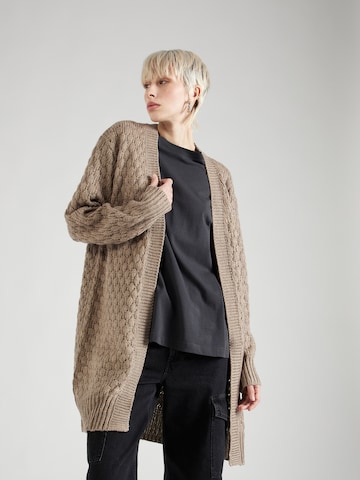 Eight2Nine Oversized Cardigan in Brown: front