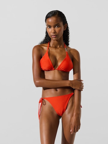 Karl Lagerfeld Triangel Bikinioverdel i orange: forside