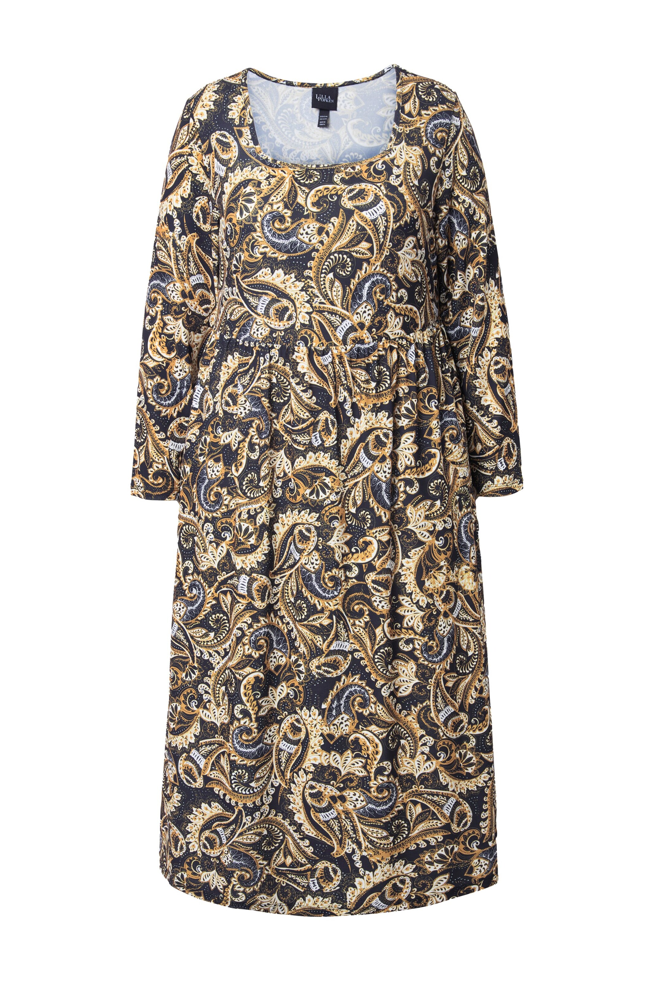 Ulla Popken Jurk in Geel: voorkant