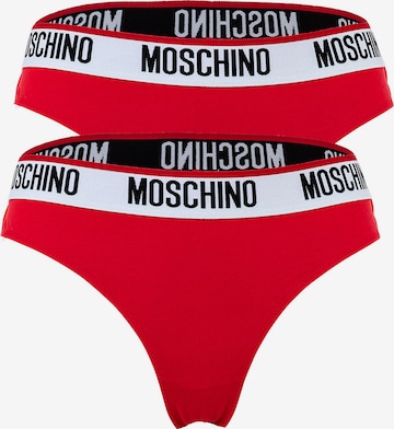 Slip di MOSCHINO in rosso: frontale