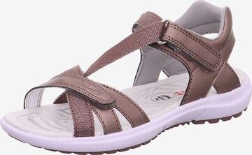 SUPERFIT Sandalen 'Rainbow' in Bruin: voorkant