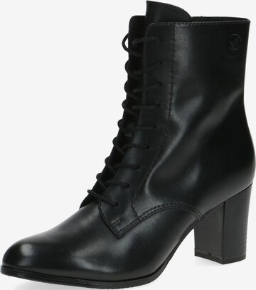 CAPRICE Lace-Up Ankle Boots in Black: front