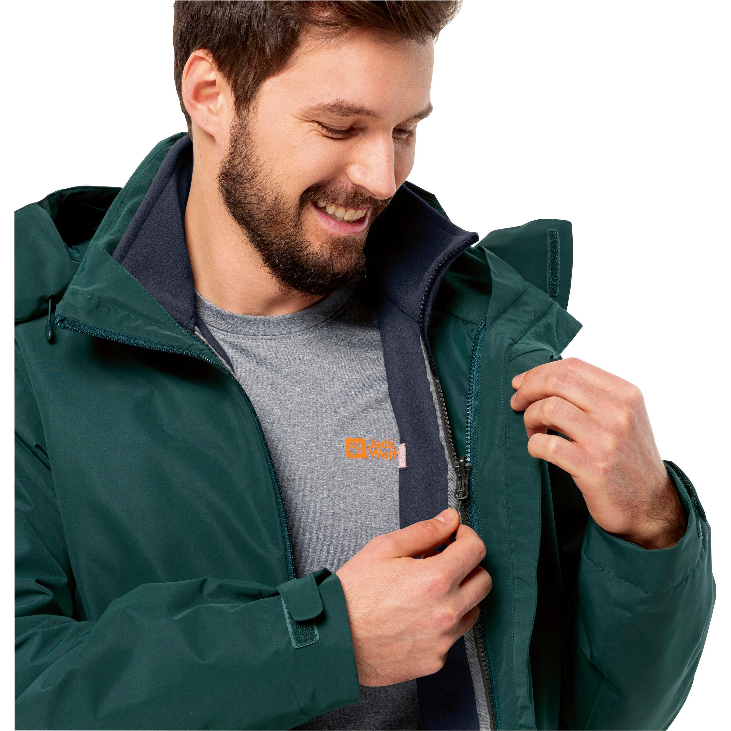 JACK WOLFSKINTehnička flis jakna 'Winterstein' - plava boja