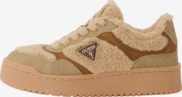 GUESSNiske tenisice 'Miram' - bež boja: prednji dio