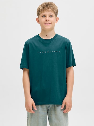 Jack & Jones Junior Koszulka 'JJESTAR' w kolorze zielony: przód