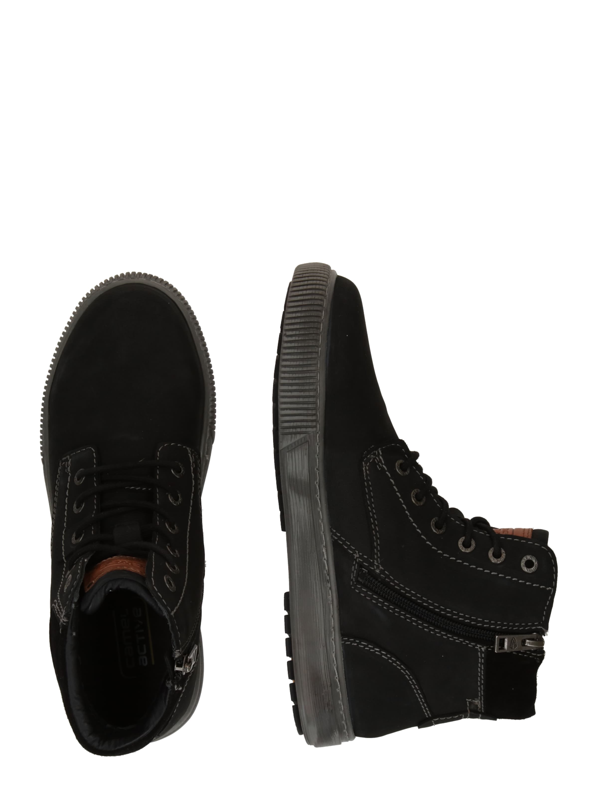 Boots stringati 'Moon' di CAMEL ACTIVE in nero