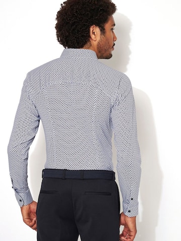 DESOTO Slim fit Button Up Shirt in Blue