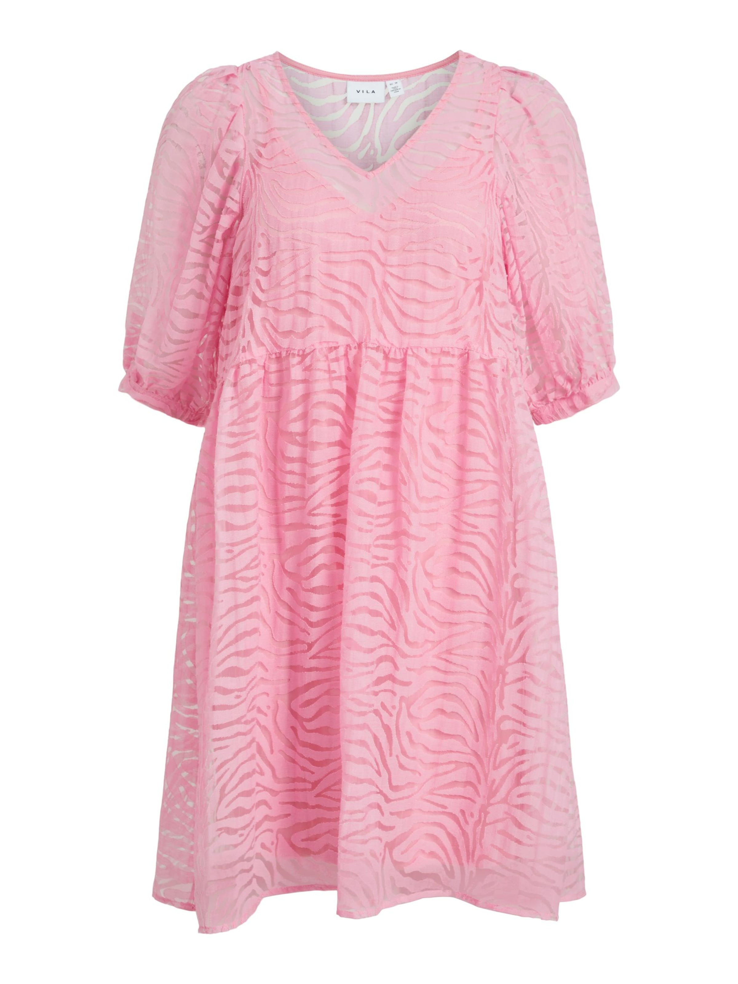 VILA Šaty - Ružová: predná strana