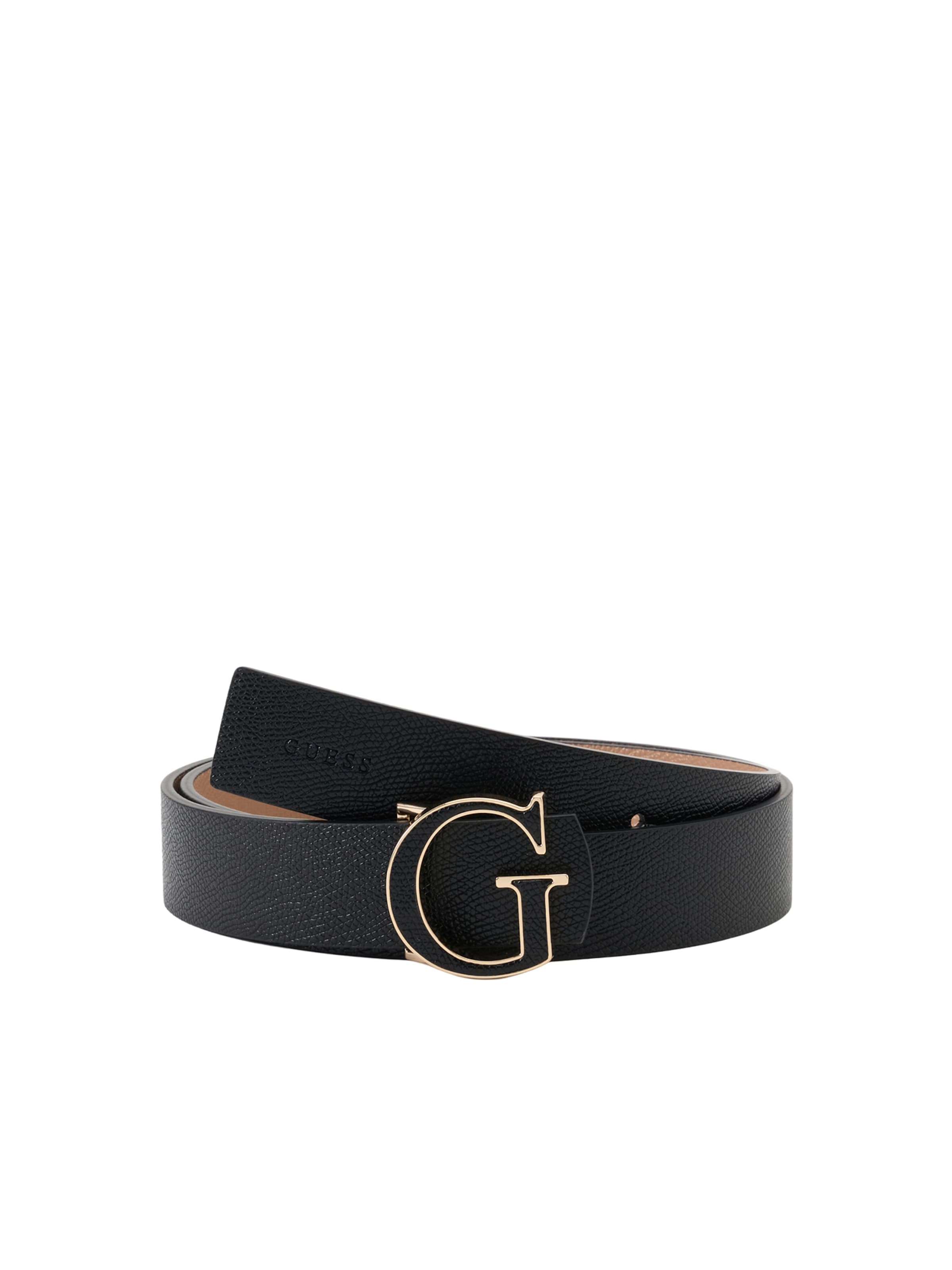 GUESS - Cinturón 'AMORETTE' en negro: frente