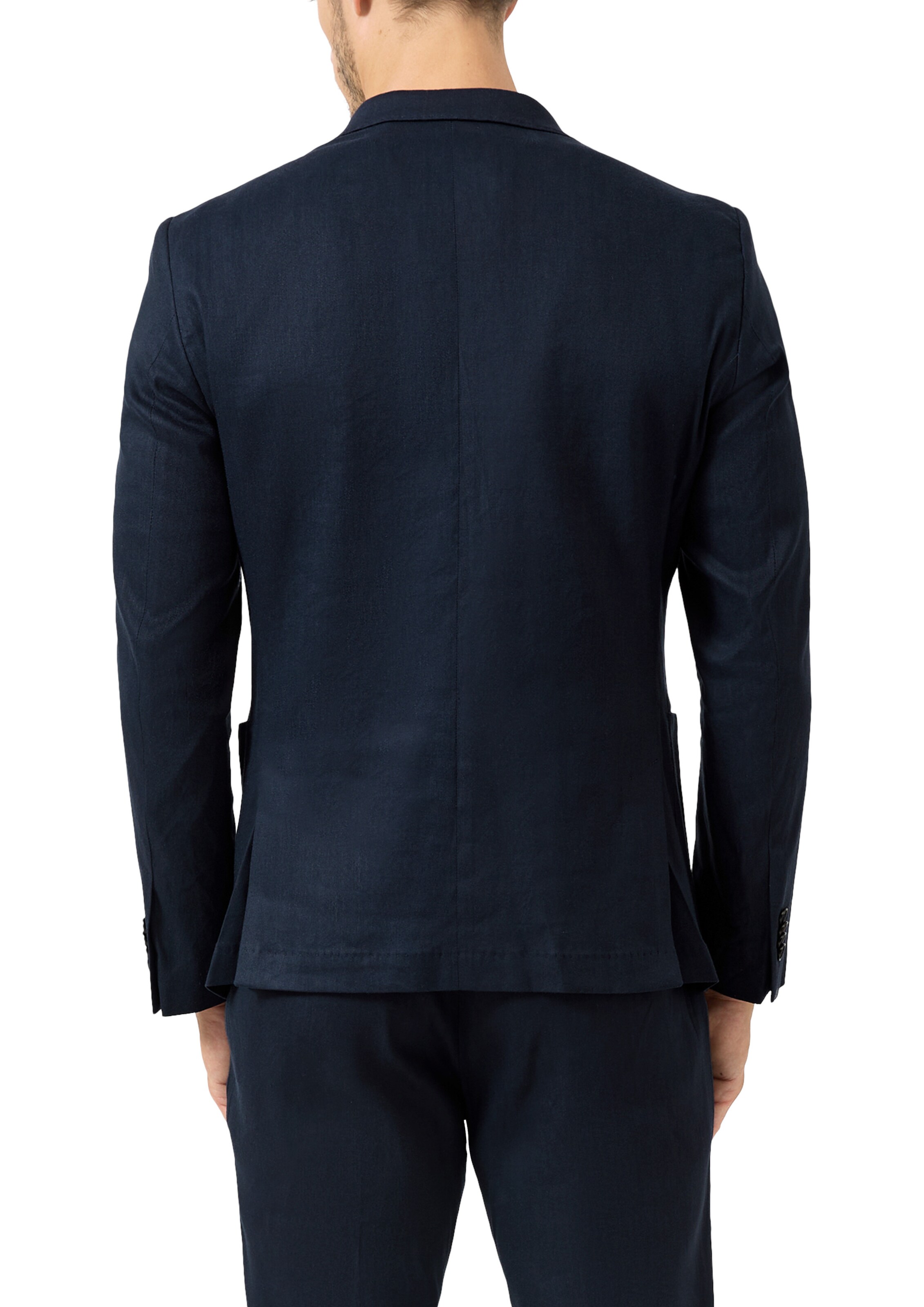 Coupe slim Veste de costume ' S.OPURE ' s.Oliver en bleu