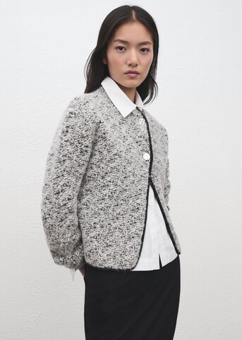 MANGO Knit Cardigan 'Javi' in Black: front