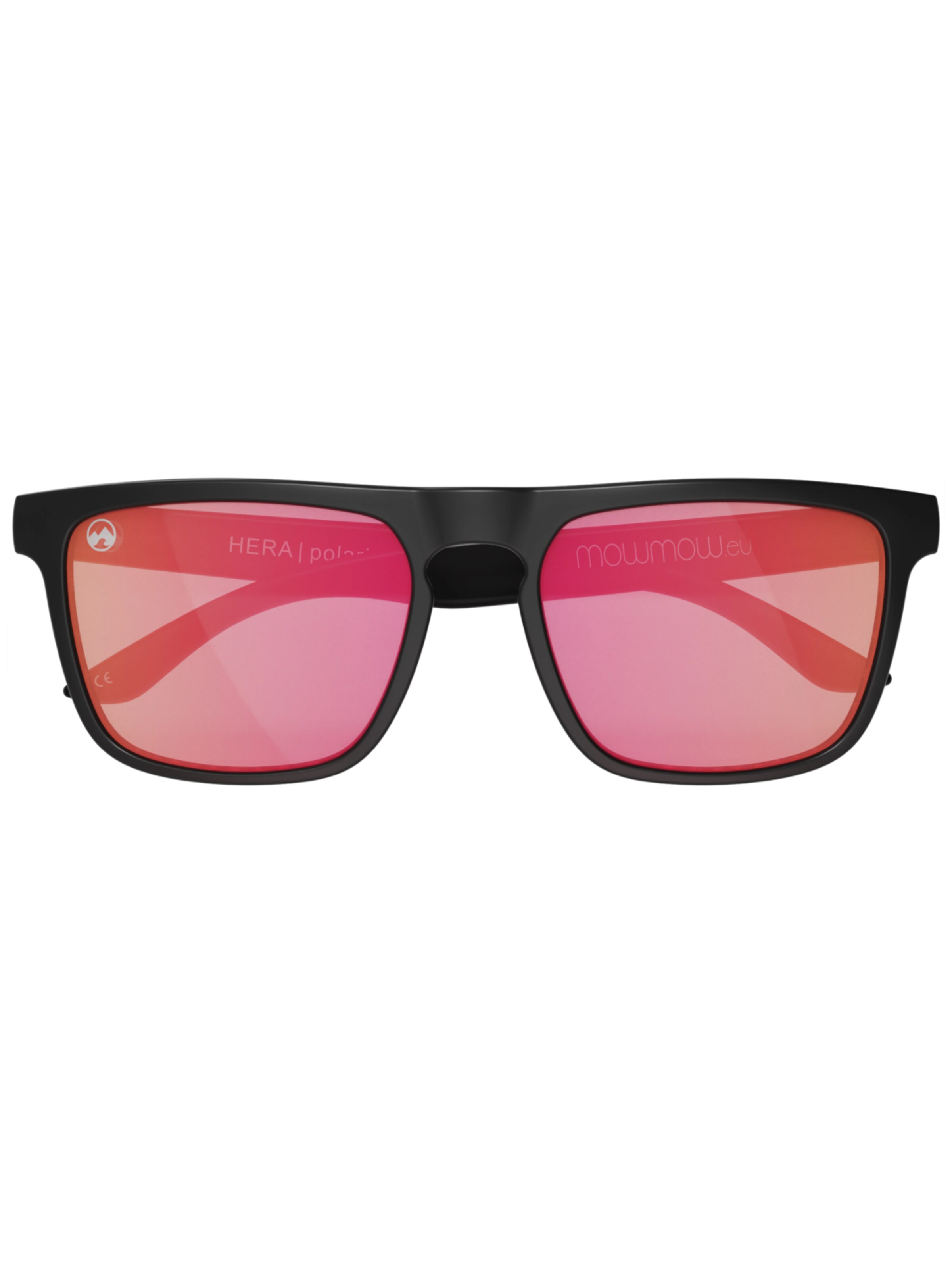 Mowmow Sportzonnebril 'MowMow Thor Sunglasses - Polarized - Men - Women - Black' in Rood
