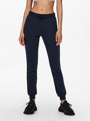 Coupe slim Pantalon de sport 'Elina' ONLY PLAY en bleu : devant