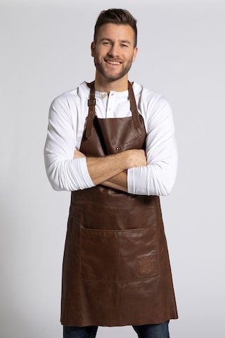 JP1880 Apron in Brown: front