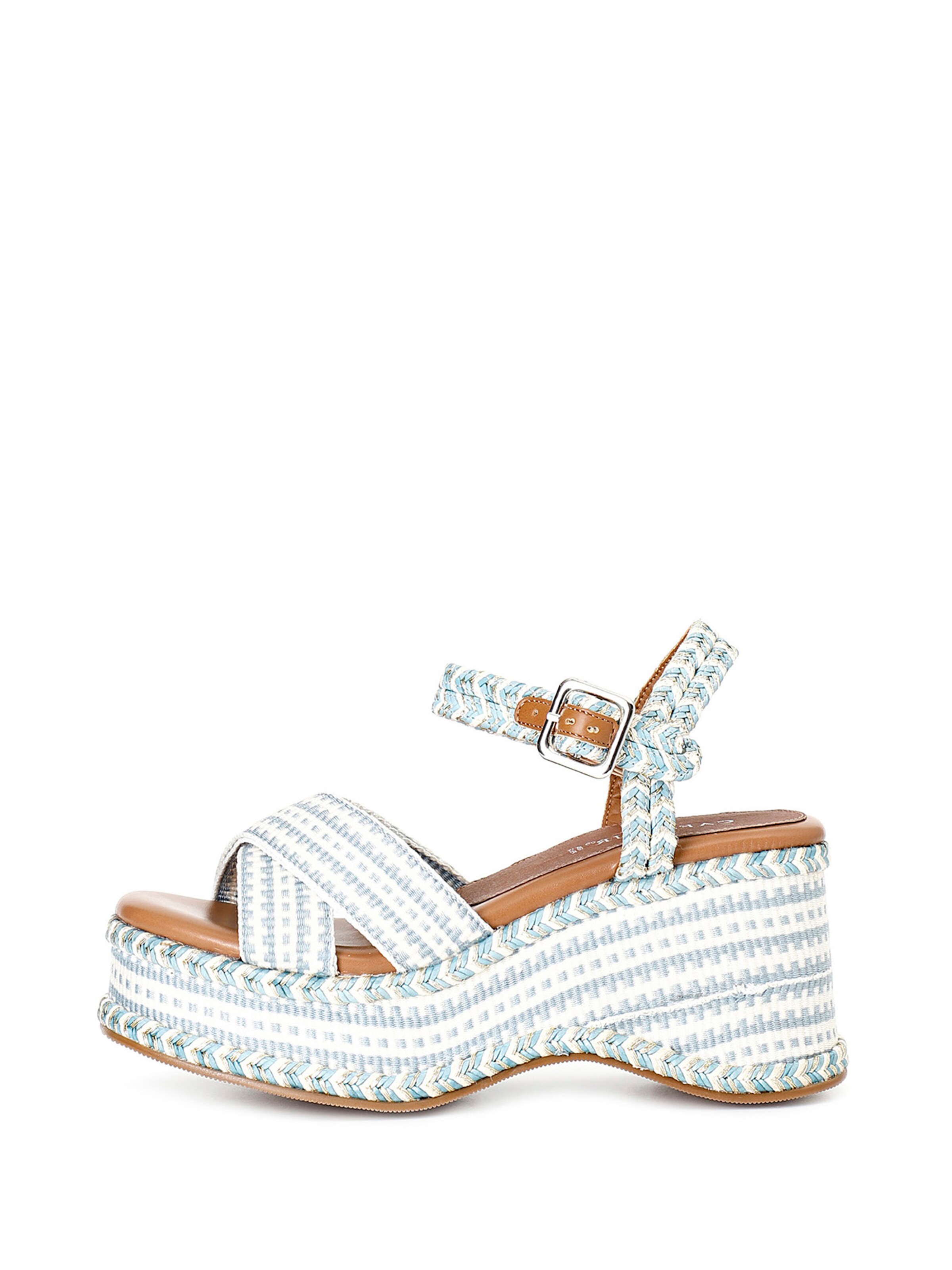 Sandalo CAFè NOIR di colore blu chiaro / bianco, Visualizzazione prodotti