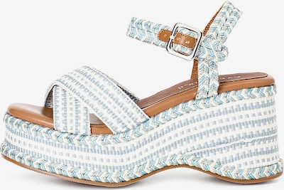 CAFè NOIR Sandalen in hellblau / weiß, Produktansicht