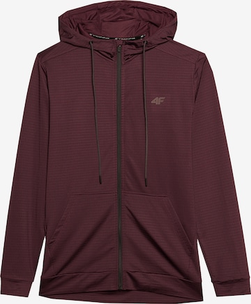 Veste de survêtement 4F en marron : devant