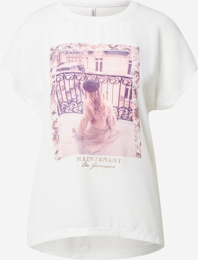 ONLY Shirt 'BLAIR' in Gold / Purple / Dusky pink / White, Item view