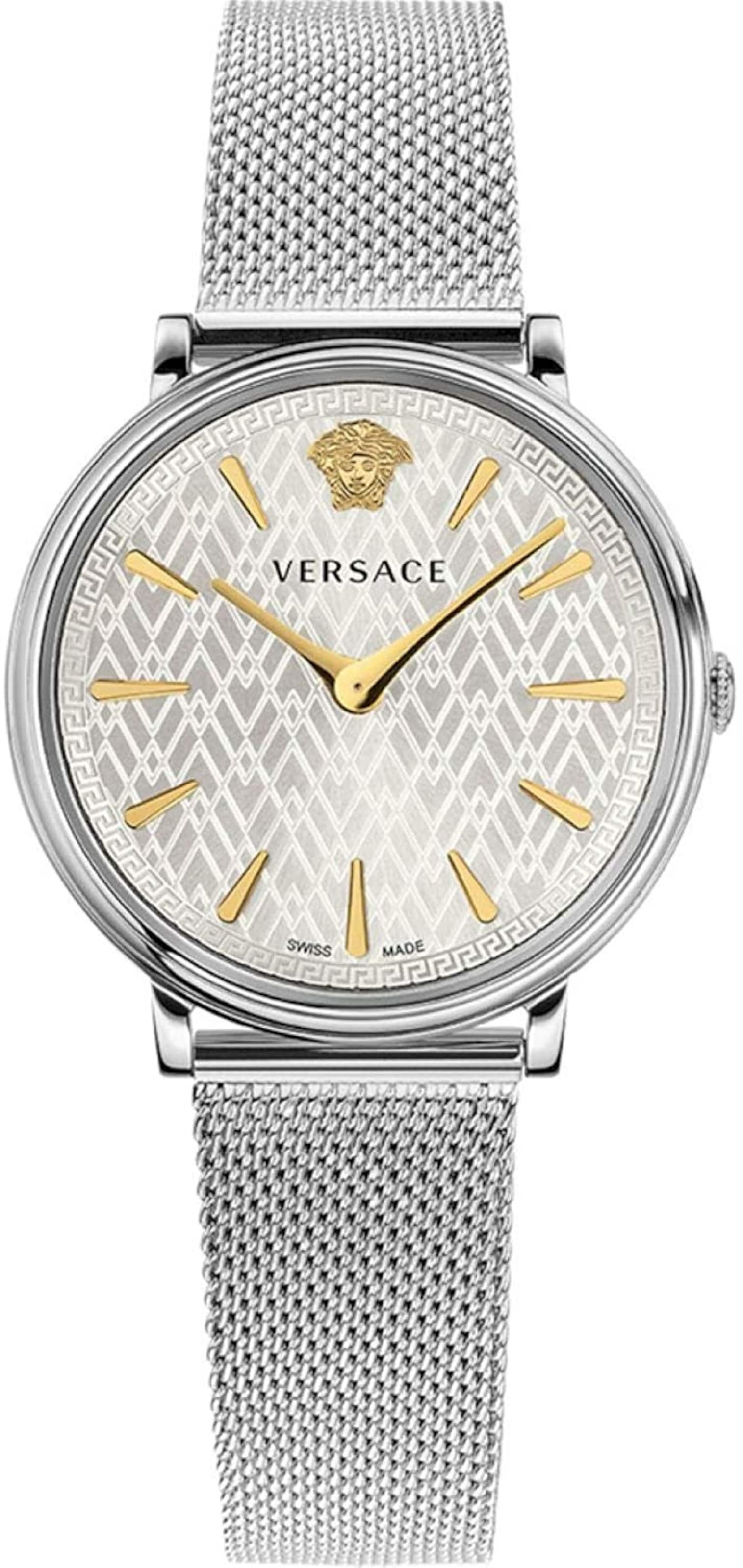 VERSACE Uhr in Silber: Vorderseite
