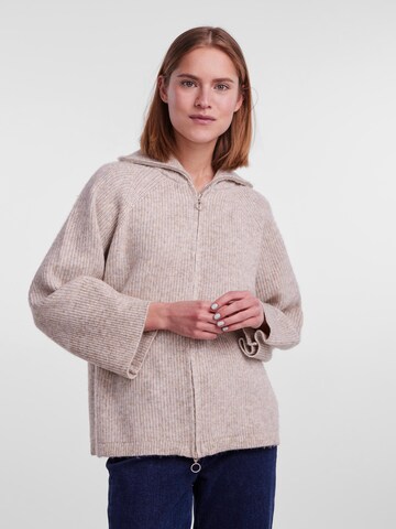 PIECES Strickjacke 'JADE' in Beige: predná strana