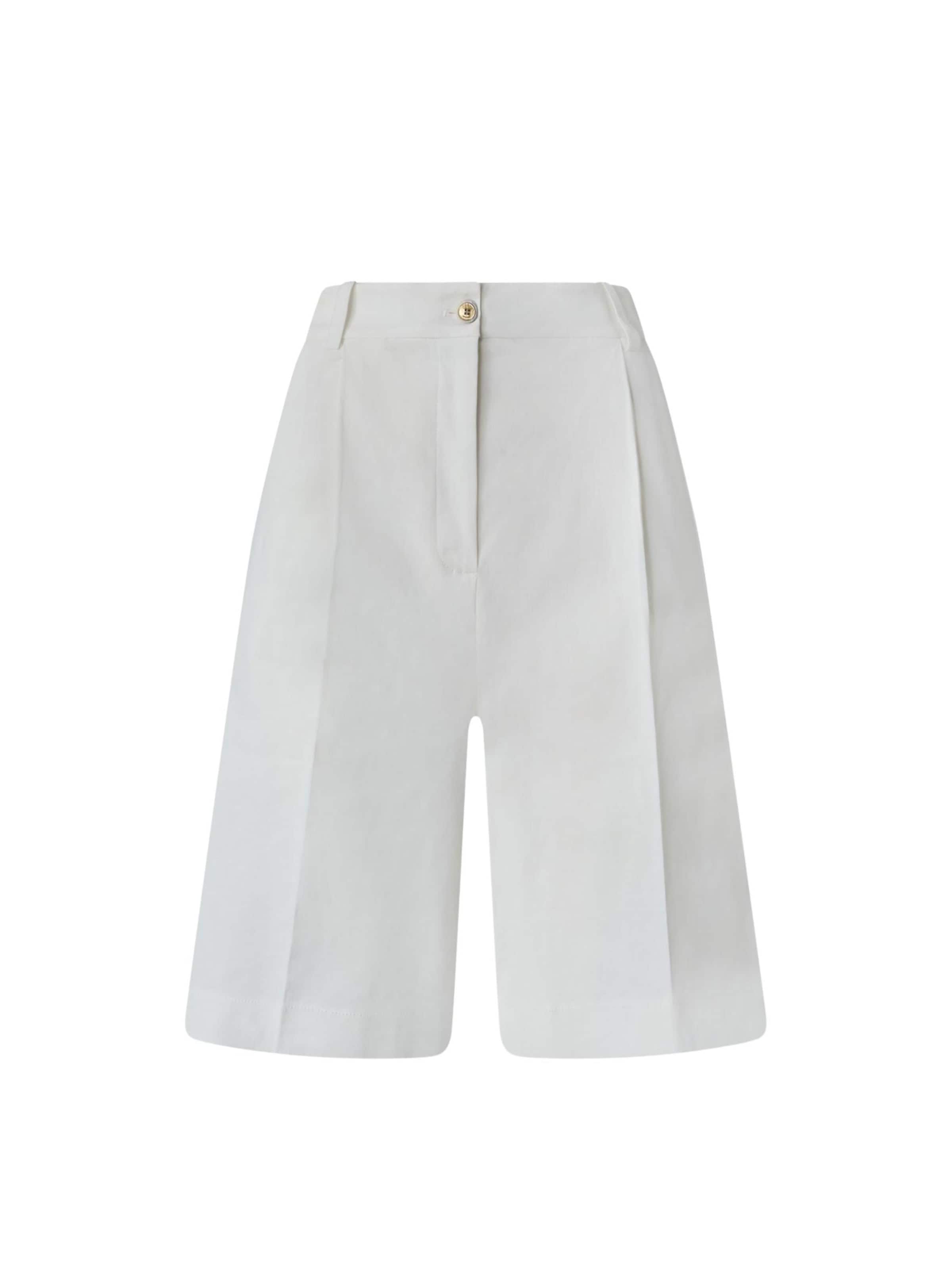 PINKO - Pantalón 'PINKO BRYANA BERMUDA LINO STRETCH BERMUDA' en blanco: frente