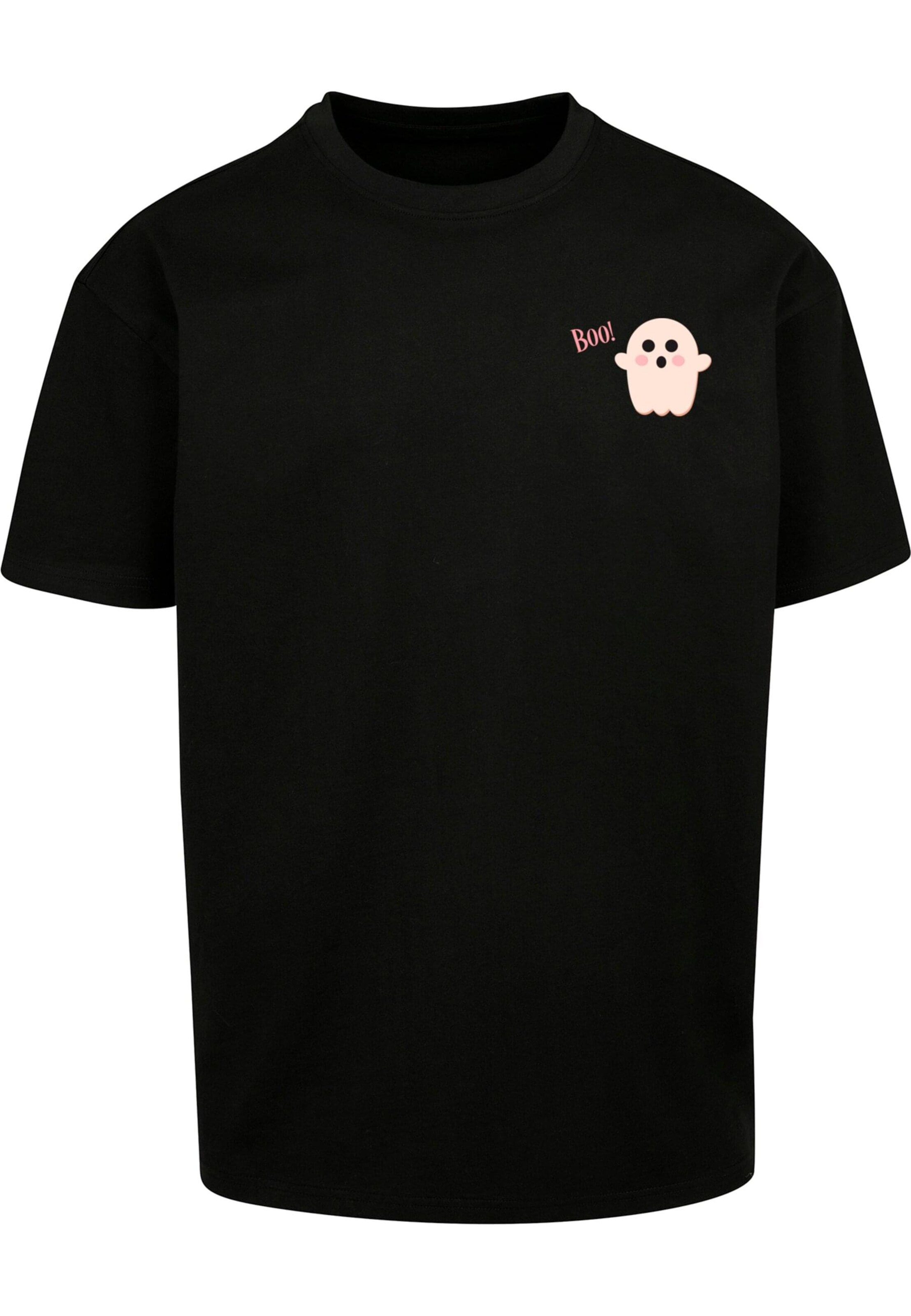 T-Shirt 'Halloween - Boo Ghost' Merchcode en noir : devant
