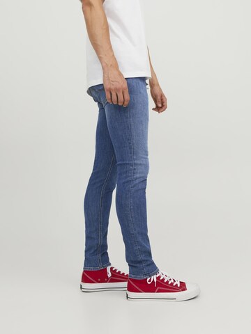 JACK & JONES Skinny Džíny 'Liam' – modrá