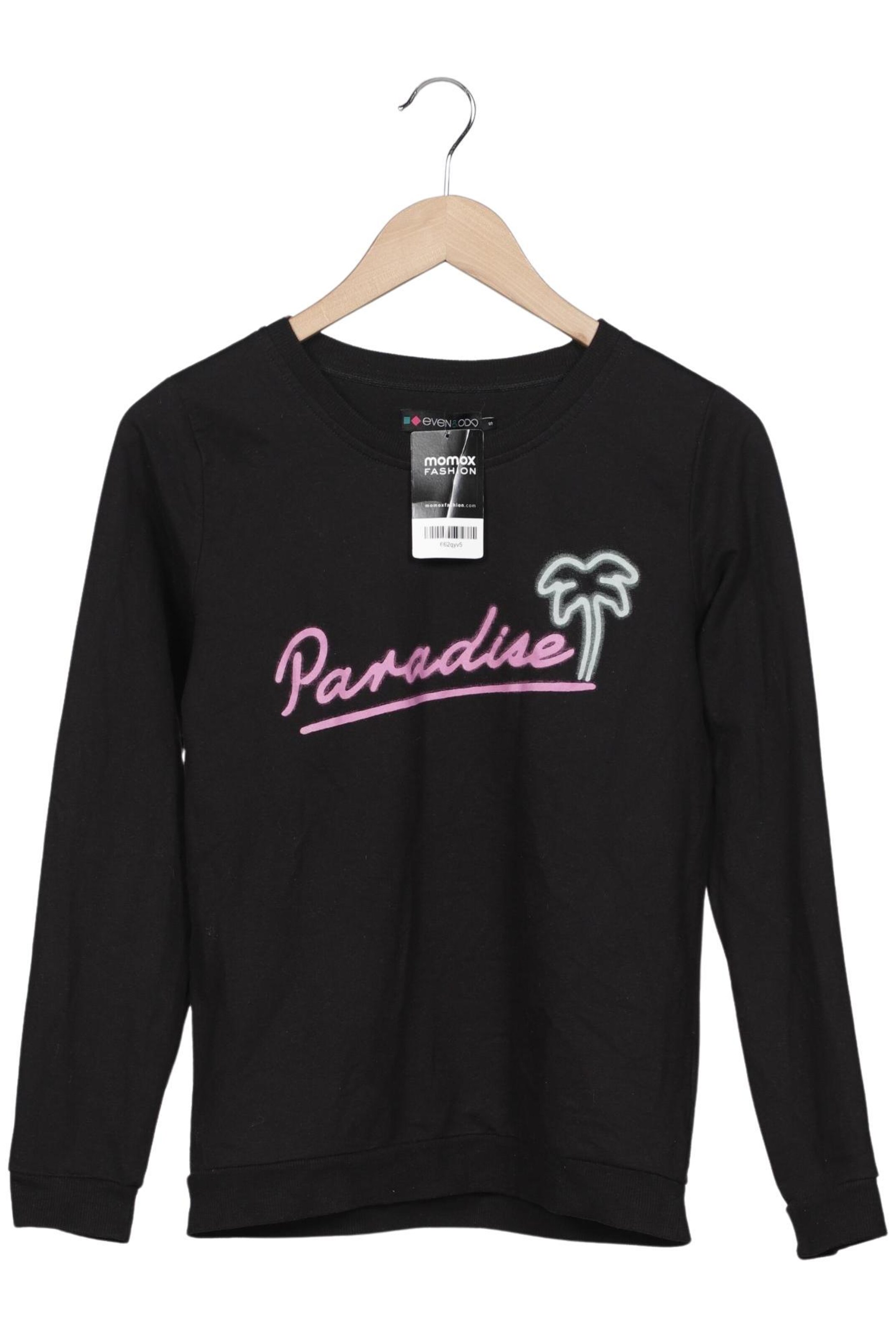 even&odd Sweatshirt & Zip-Up Hoodie in S in Black: front