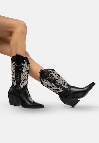 Salinyang Comwboystøvler i sort