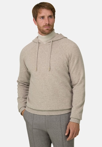Sweat-shirt Boggi Milano en beige : devant