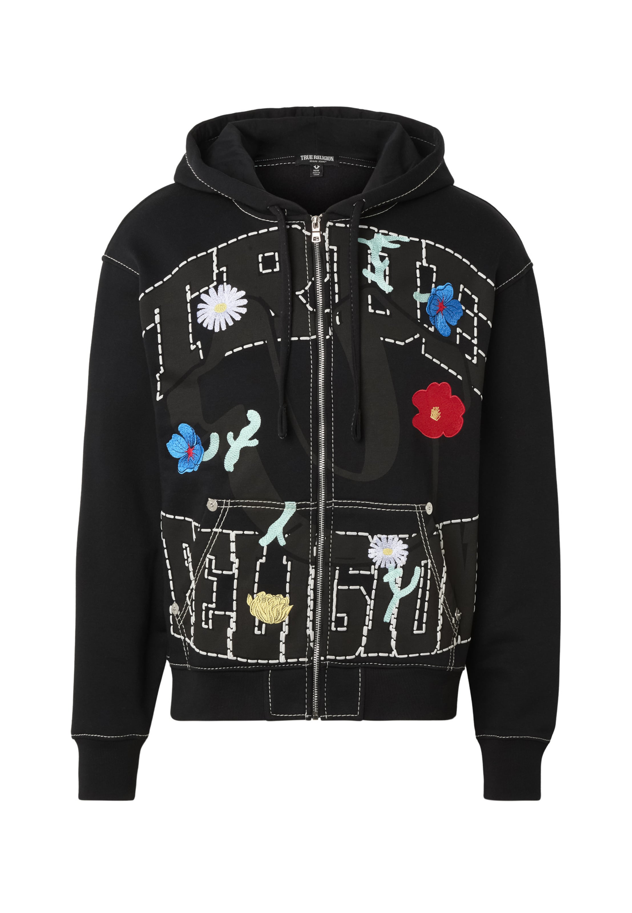 True Religion Sweat jacket in Black: front