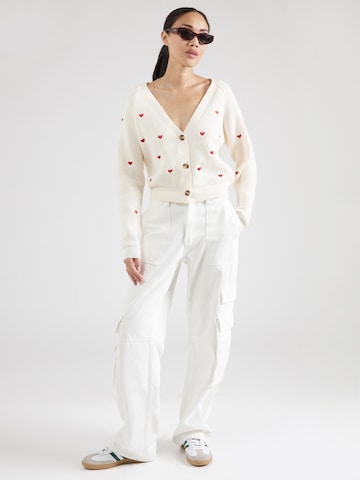 ABOUT YOU - Casaco de malha 'Lana' em branco